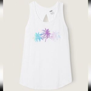 PINKEVERYDAY TANK Optic White Shine Palm 🏝